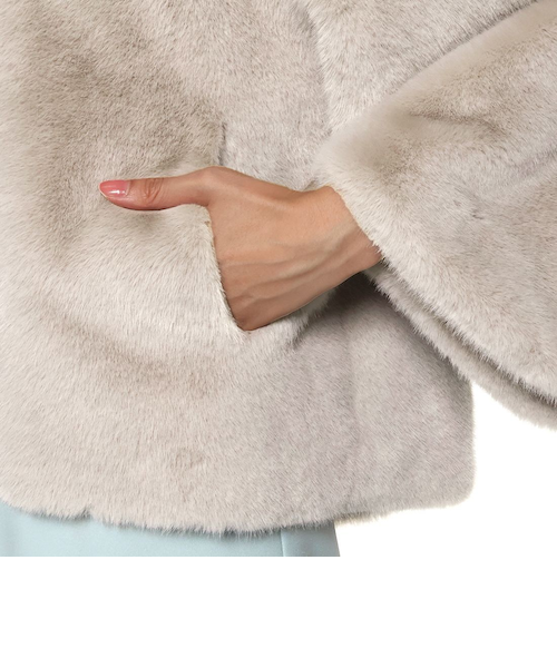 フェイクファー ショートブルゾン｜バーニーズ ニューヨークの