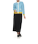 カシミヤ バイカラーニットカーディガン