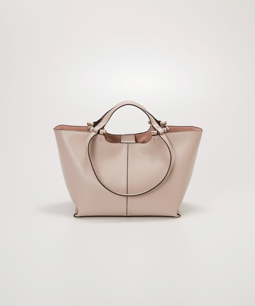 TREASURE TOPKAPI】スムースレザー ダブルハンドル トートバッグ