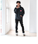Manhattan Portage / ピーチスキン スリーブプリント スウェットパーカー