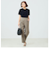 B:MING by BEAMS / タック ブラウス ＆ テーパードパンツ セットアップ