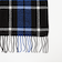 ウール混チェックストール