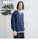 ライン Vネック スウェット