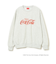 【別注】Coca-Cola / フロッキープリント クルーネック スウェット