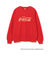 【別注】Coca-Cola / フロッキープリント クルーネック スウェット