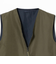 TAION / Non Down Military Reversible V Neck?Vest