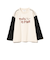 バイカラー プリント ロングスリーブ Tシャツ（100～140cm）