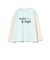 バイカラー プリント ロングスリーブ Tシャツ（100～140cm）