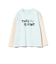 バイカラー プリント ロングスリーブ Tシャツ（100～140cm）