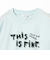 バイカラー プリント ロングスリーブ Tシャツ（100～140cm）