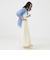 綿麻 デニム スカート（S～M）