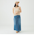 綿麻 デニム スカート（S～M）