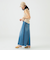 綿麻 デニム スカート（S～M）