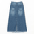 綿麻 デニム スカート（S～M）