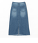 綿麻 デニム スカート（S～M）