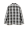 ポリエステル チェック オープンカラー シャツ