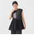 パッツワーク ロゴ フリル Tシャツ
