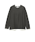 フェイクレイヤード ワッフル クルーネック Tシャツ