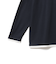フェイクレイヤード ワッフル クルーネック Tシャツ