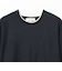 フェイクレイヤード ワッフル クルーネック Tシャツ