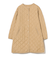 キルティング ノーカラー ロング コート（S～M）