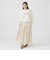 【百田夏菜子さん着用】【洗える】ツイル ギャザー スカート（S～M）