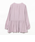 【洗える】ウエスト ギャザー ブラウス（S～M）