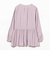 【洗える】ウエスト ギャザー ブラウス（S～M）