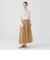カット ジャカード ハイネック トップス