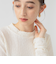 カット ジャカード ハイネック トップス