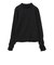 カット ジャカード ハイネック トップス