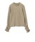 カット ジャカード ハイネック トップス