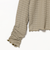 カット ジャカード ハイネック トップス