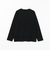 ベーシック 起毛 クルー ロングスリーブ Tシャツ