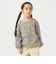 DANTON / KIDS' LONG SLEEVE SWEAT T-SHIRT STRIPE 2025SS（105～135cm）