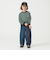DANTON / KIDS' LONG SLEEVE SWEAT T-SHIRT STRIPE 2025SS（105～135cm）