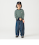 DANTON / KIDS' LONG SLEEVE SWEAT T-SHIRT STRIPE 2025SS（105～135cm）