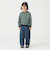 DANTON / KIDS' LONG SLEEVE SWEAT T-SHIRT STRIPE 2025SS（105～135cm）