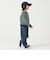 DANTON / KIDS' LONG SLEEVE SWEAT T-SHIRT STRIPE 2025SS（105～135cm）