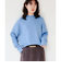 アンゴラ混 ストレッチ ニット プルオーバー