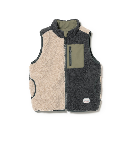 リバーシブル ボア ベスト 2025FW（90～140cm）｜ビーミング