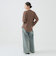Healthknit / Multi Border Waffle Hem Round Crewneck L/S