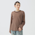 Healthknit / Multi Border Waffle Hem Round Crewneck L/S