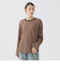 Healthknit / Multi Border Waffle Hem Round Crewneck L/S