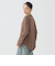 Healthknit / Multi Border Waffle Hem Round Crewneck L/S