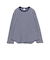 Healthknit / Multi Border Waffle Hem Round Crewneck L/S