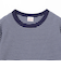 Healthknit / Multi Border Waffle Hem Round Crewneck L/S