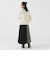 LACOSTE / リブニット スタンドカラー ボアジャケット