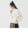 LACOSTE / リブニット スタンドカラー ボアジャケット