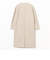 ノーカラー コート